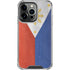Philippines Flag Distressed iPhone 14 Pro Clear Case
